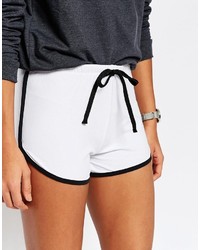 Asos Collection Basic Cotton Shorts With Contrast Binding