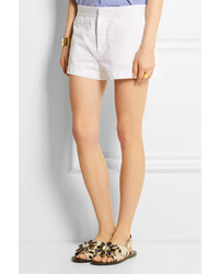 Marni Cotton And Linen Blend Shorts