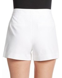 Diane von Furstenberg Hattie Pleated Stretch Cotton Shorts