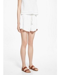 Mango Outlet Embroidered Detail Shorts