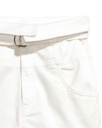 H&M High Waisted Twill Shorts