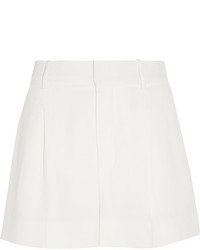 Chloé Iconic Pleated Crepe Shorts Off White