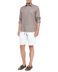 Vilebrequin Linen Long Sleeve Shirt Linen Bermuda Shorts