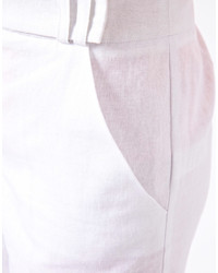 Asos Linen Shorts In Longline