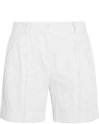 Michael Kors Michl Kors Pleated Cotton Blend Shorts