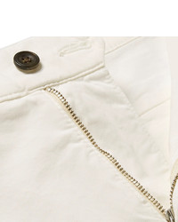 Nn07 Crown Brushed Stretch Cotton Twill Shorts