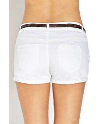 Forever 21 Refined Woven Shorts W Belt