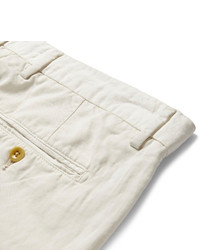 Gant Rugger Slim Fit Linen And Cotton Blend Twill Shorts