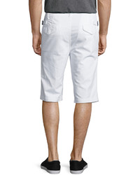 Helmut Lang Side Adjuster Flat Front Shorts White