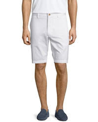 Robert Graham Solid Flat Front Shorts White
