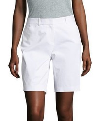 Lafayette 148 New York Stretch Cotton Bermuda Shorts