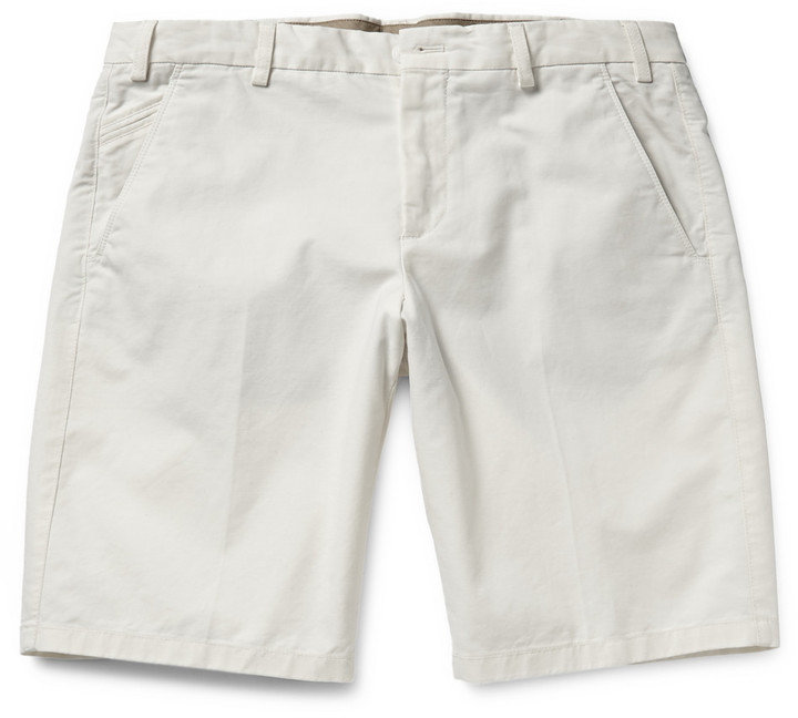 Loro Piana Stretch Cotton Bermuda Shorts, $425 | MR PORTER | Lookastic