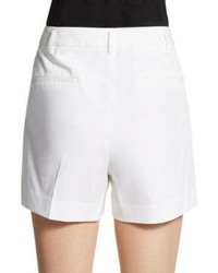 Theory Kasim Checklist Stretch Cotton Shorts
