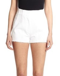 3.1 Phillip Lim Top Stitched Cotton Shorts