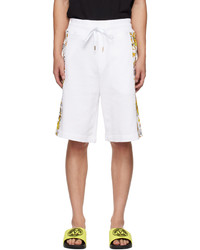 VERSACE JEANS COUTURE White Barocco Shorts