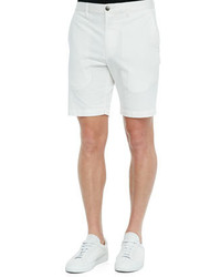 Theory Woven Bermuda Shorts Open White