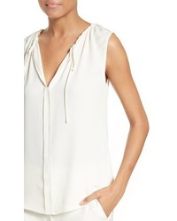 Theory Alamay Silk Georgette Top
