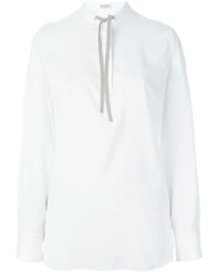 Brunello Cucinelli Pussy Bow Blouse