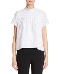 Proenza Schouler Cotton Silk Fil Coupe Top