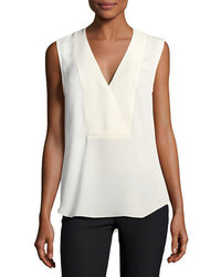 Theory Crossover Silk Shell Top