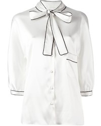 Dolce & Gabbana Pussy Bow Blouse