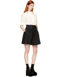 Marc Jacobs Ivory Silk Collar Pin Blouse