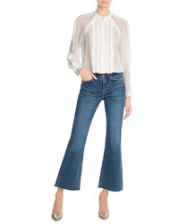 3.1 Phillip Lim Silk Blouse With Frayed Trims