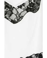 DKNY Silk Top With Lace Inserts