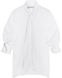 J.W.Anderson Pussy Bow Ruffled Crepe Blouse