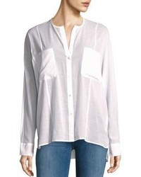 James Perse Solid Button Down Shirt