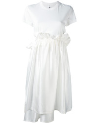 White Silk Casual Dress
