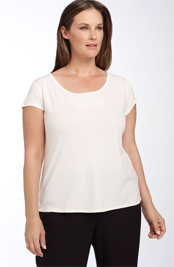 eileen fisher white tee shirt