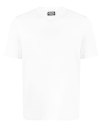 Zegna Short Sleeve Cotton Silk T Shirt