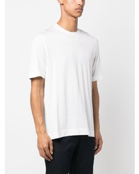 Zegna Short Sleeve Silk Cotton T Shirt