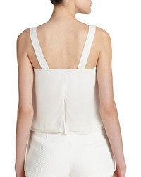 3.1 Phillip Lim Silk Overlay Cropped Top