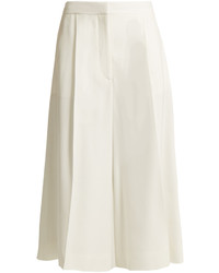 Stella McCartney Olivier High Rise Wide Leg Cropped Trousers