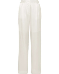 White Silk Dress Pants
