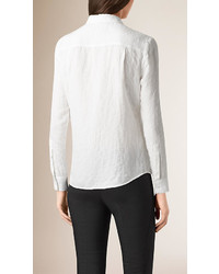 Burberry Jacquard Cotton Silk Shirt