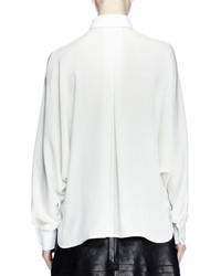 Lanvin Long Sleeve Collared Shirt White