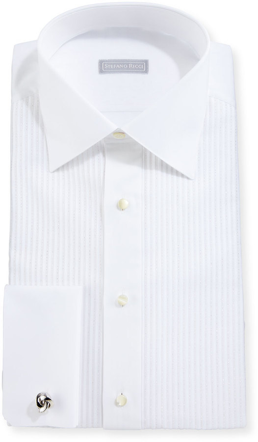 white silk dress shirt