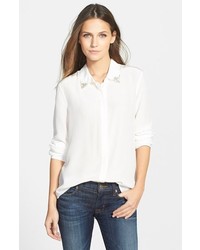 Paige Denim Laurie Embellished Collar Blouse