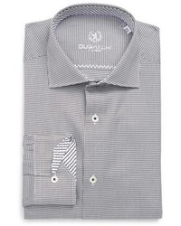 Bugatchi Trim Fit Diamond Grid Dress Shirt