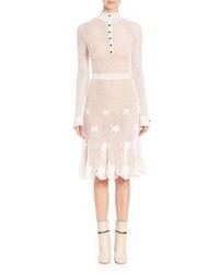 Derek Lam Crochet Silk Blend Dress