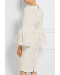 roksanda ivory white silk dress