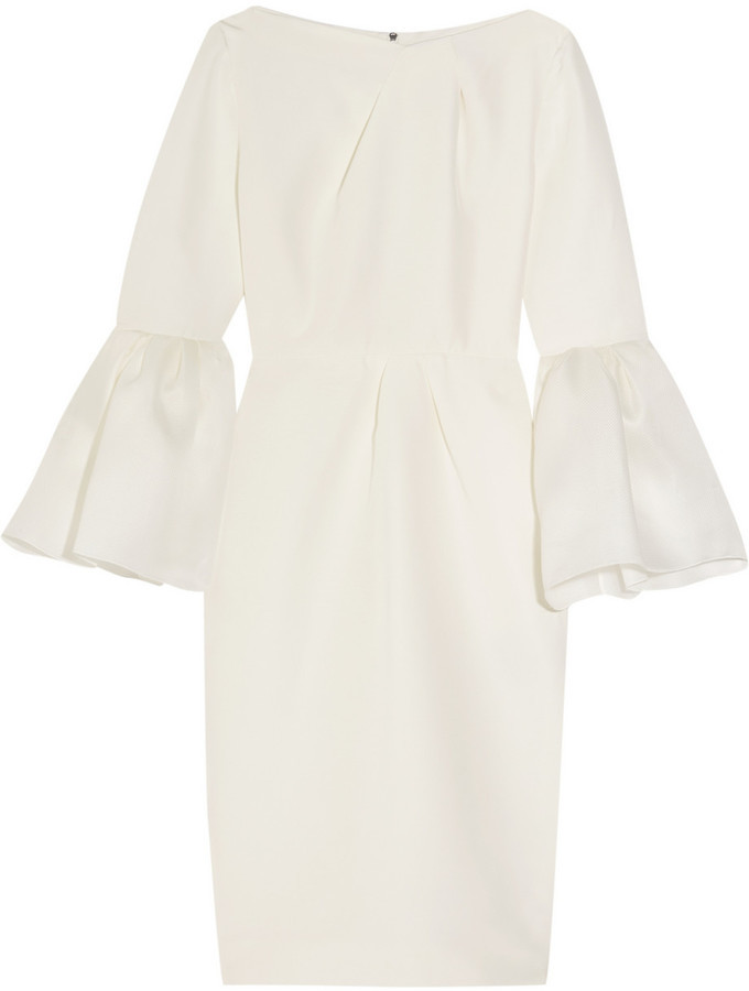 roksanda ivory white silk dress