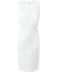 Victoria Beckham Sheer Panel Fitted Dress