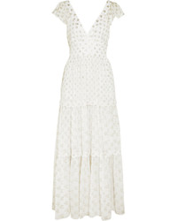 Temperley London Peggy Metallic Fil Coup Gown White