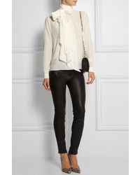 Mulberry Chelsea Pussy Bow Silk Blouse