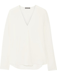 Theory Silk Blouse Off White