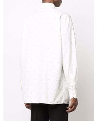 Fendi Ff Karligraphy Silk Fil Coup Shirt